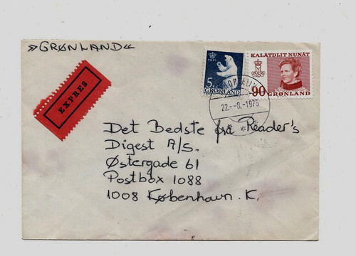 Groenlandia lettera espressa - groenlandia,