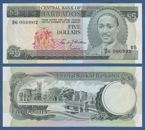 Barbados dollari unc - barbados,