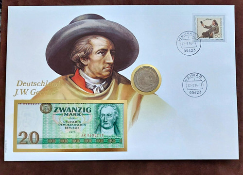 Banconota lettera germania - lettera,