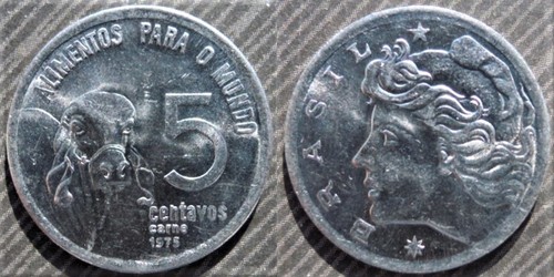 Brazil centavos 1975 - brazil,