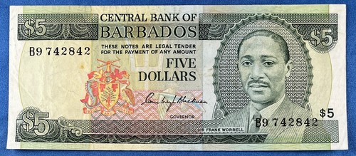 Barbados 1975 dollari - 5,
