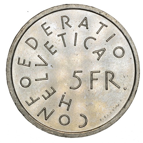 Svizzera francs 1975 - 5, heredio